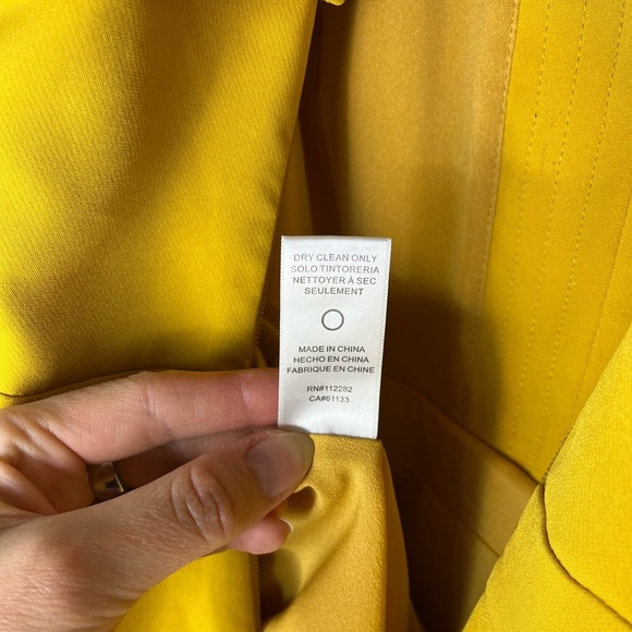 Anthropologie Adelyn Rae Wide Leg Culotte Jumpsuit Romper Mustard Women’s Sz S - Picture 8 of 9